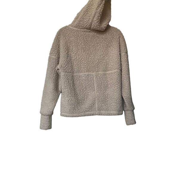 Prana Cream Sherpa Teddy Hoodie Jacket - Picture 3 of 8